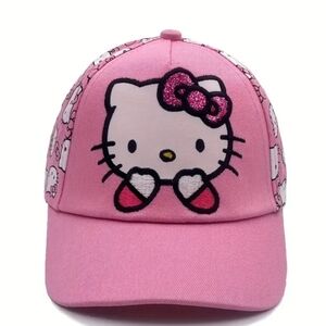 New ❤️ pink girls Sanrio Hello Kitty cat baseball cap hat